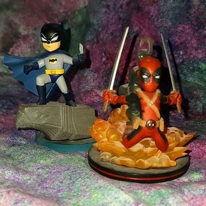 Q Pop Batman and Q Fig Deadpool